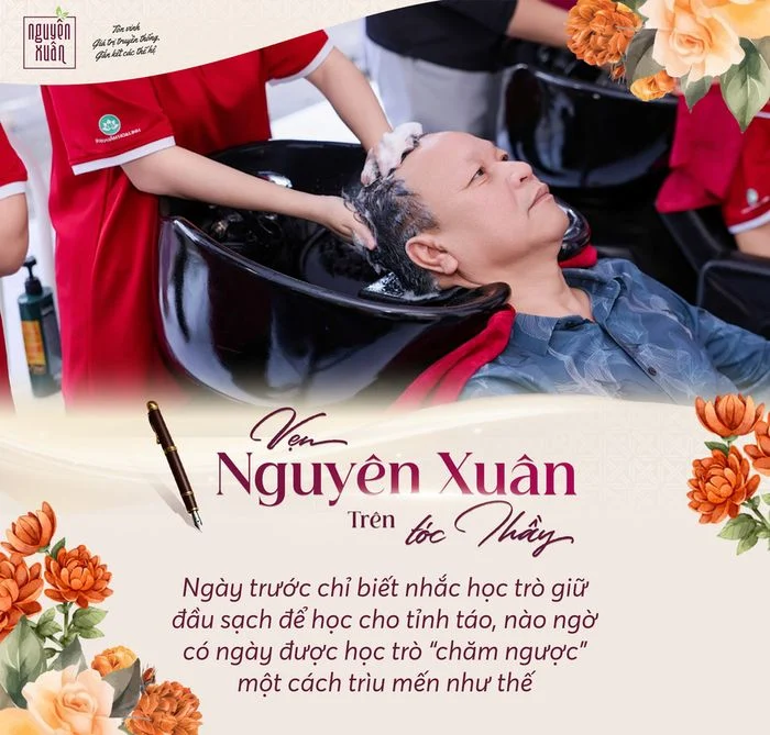 vẹn nguyên xuân trên tóc thầy