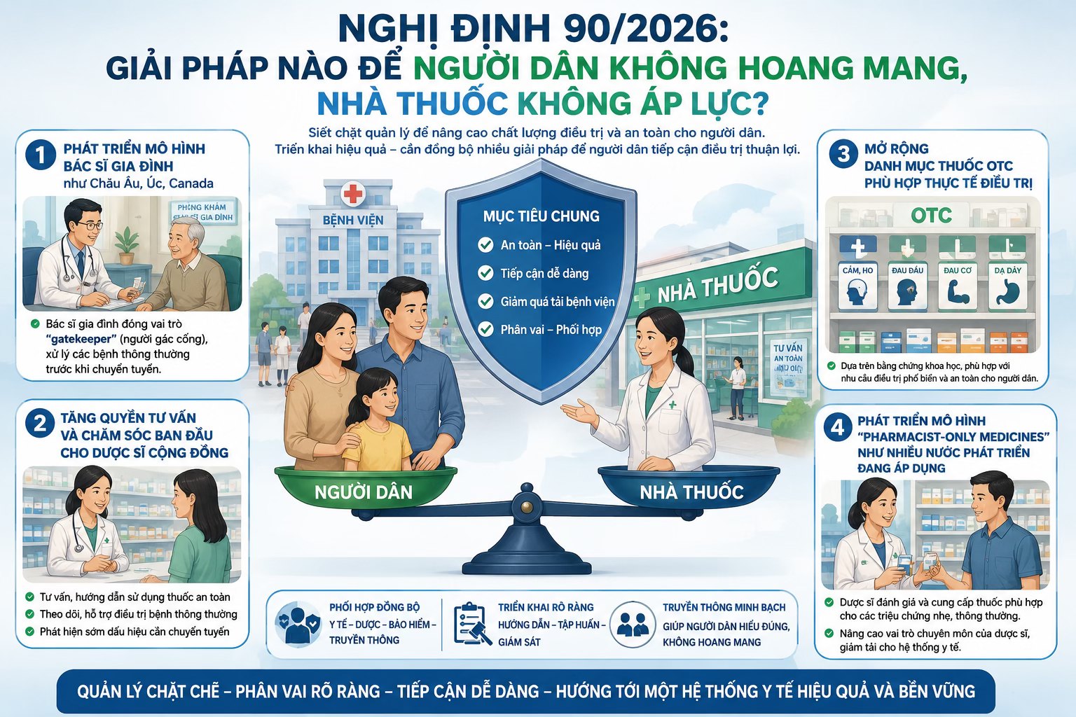 nghị định 90/2026 giải pháp nào cho người dân không hoang mang, nhà thuốc không áp lực